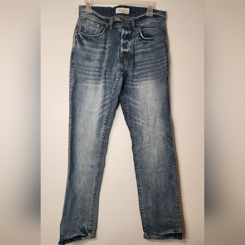 carbon2cobalt Denim Button Fly Straight Leg Style #125019 Jeans, Size‎ 30